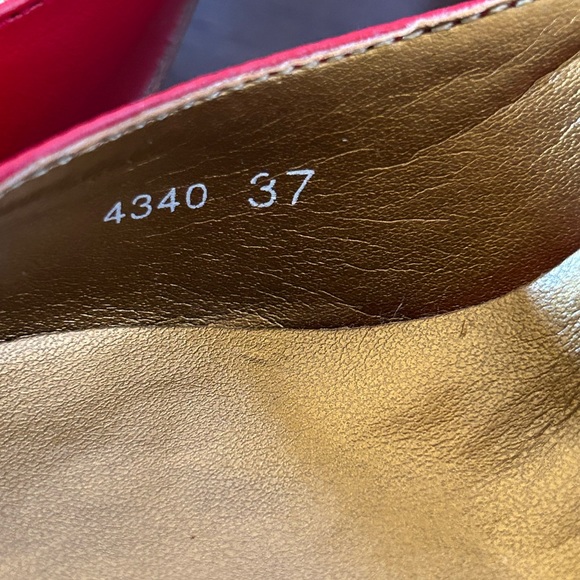 Vintage NWOT Fornarina Red Heels with ankle strap - Picture 12 of 13